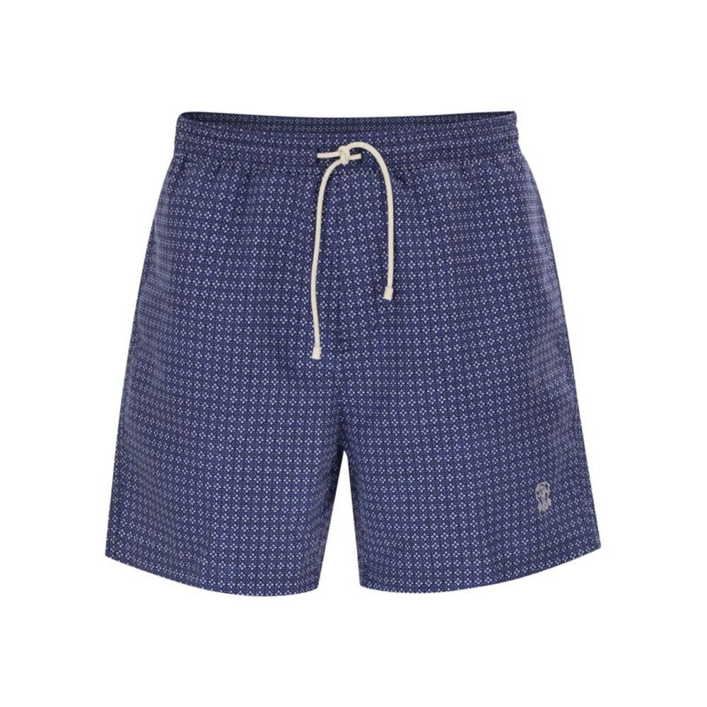 Brunello Cucinelli Men Nylon Swimsuit With Floral Print